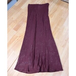 Vintage Inspired Floral Maxi Skirt Sexy Elegant Glitter Pattern Viscose Blend 6
